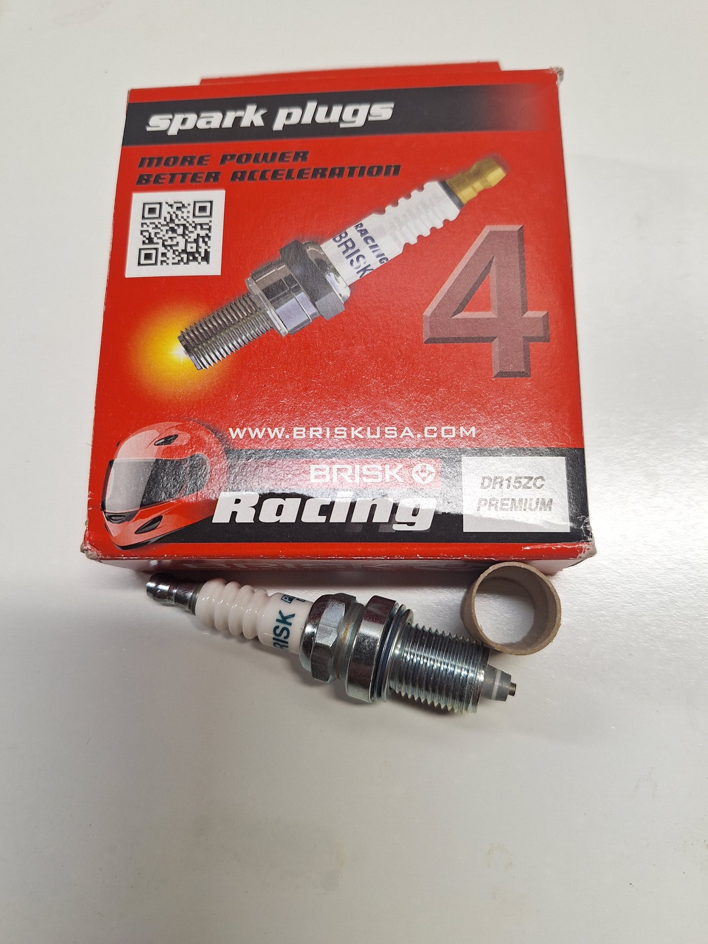 Brisk DR15ZC Racing Plugs 4 Pack NASACAR YOUTH SERIES USAC25 QMA POWRI