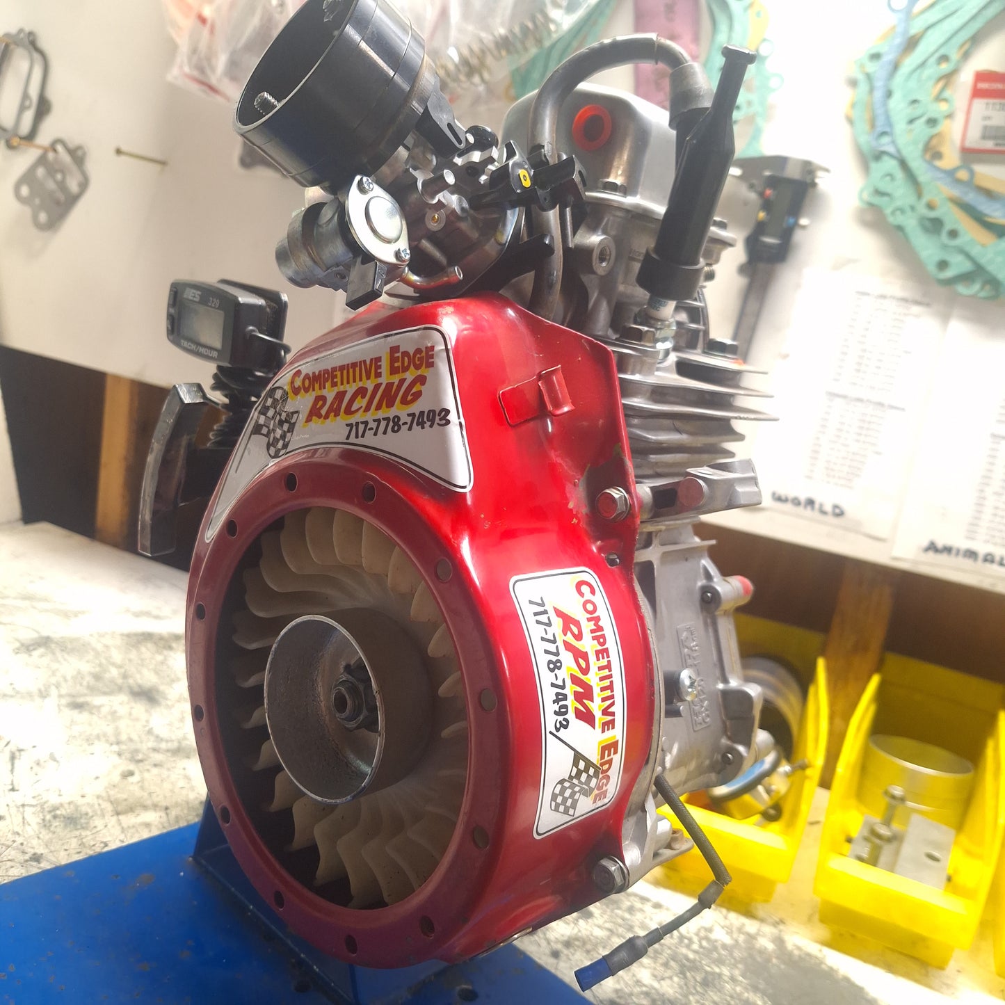 Red Rookie 120 engine Nascar Youth Series QMA POWRI REFRESHED